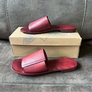 Free People Verona Cherry Cola Slide‎ Sandals